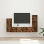 Conjunto de mueble de TV 4 pcs Roble ahumado en Muebles TV | Comprar online en Foru.es
