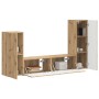 Conjunto de mueble de TV 4 pcs Roble artesanal en Muebles TV | Comprar online en Foru.es