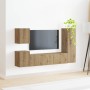 Conjunto de mueble de TV 4 pcs Roble artesanal en Muebles TV | Comprar online en Foru.es
