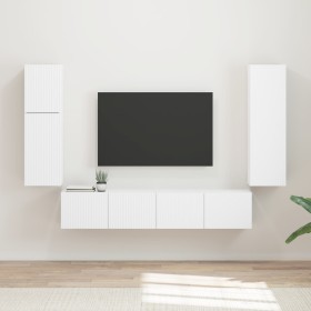 Conjunto de mueble de TV 4 pcs Madera de ingeniería en Muebles TV | Comprar online en Foru.es