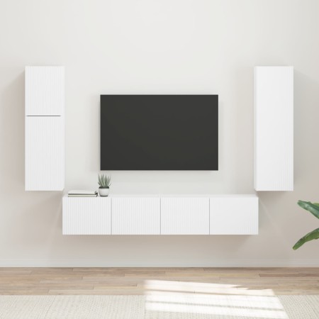 Conjunto de mueble de TV 4 pcs Madera de ingeniería en Muebles TV | Comprar online en Foru.es