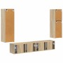 Conjunto de mueble de TV Montaje en la pared 4 pcs Roble Sonoma en Muebles TV | Comprar online en Foru.es