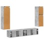 Conjunto de mueble de TV 4 pcs Gris Concreto en Muebles TV | Comprar online en Foru.es