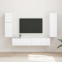 Conjunto de mueble de TV 4 pcs brillante Madera de ingeniería en Muebles TV | Comprar online en Foru.es