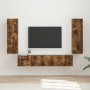 Conjunto de mueble de TV 4 pcs Roble ahumado en Muebles TV | Comprar online en Foru.es