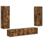 Conjunto de mueble de TV 4 pcs Roble ahumado en Muebles TV | Comprar online en Foru.es