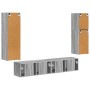 Conjunto de mueble de TV 4 pcs Gris Sonoma Madera de ingeniería en Muebles TV | Comprar online en Foru.es