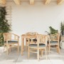 Juego de comedor para jardín 5 piezas madera maciza de teca de vidaXL, Conjuntos de jardín - Ref: Foro24-3155758, Precio: 814...