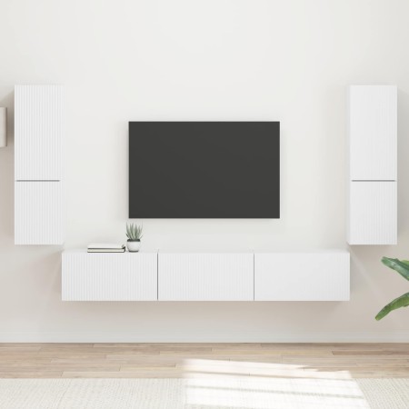 Conjunto de mueble de TV 4 pcs Madera de ingeniería en Muebles TV | Comprar online en Foru.es