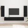 Conjunto de mueble de TV 4 pcs Negro Madera de ingeniería en Muebles TV | Comprar online en Foru.es