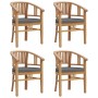 Juego de comedor para jardín 5 piezas madera maciza de teca de vidaXL, Conjuntos de jardín - Ref: Foro24-3155758, Precio: 814...