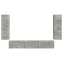 Conjunto de mueble de TV 4 pcs Gris Concreto en Muebles TV | Comprar online en Foru.es