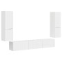 Conjunto de mueble de TV 4 pcs brillante Madera de ingeniería en Muebles TV | Comprar online en Foru.es