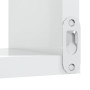 Estante de esquina pared 2 uds madera blanco brillo 40x40x50 cm de vidaXL, Estantes y estanterías - Ref: Foro24-807236, Preci...