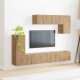 Conjunto de mueble de TV 5 pcs Gris Concreto en Muebles TV | Comprar online en Foru.es