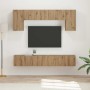 Conjunto de mueble de TV 5 pcs Roble ahumado en Muebles TV | Comprar online en Foru.es