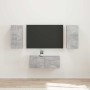 Conjunto de mueble de TV 6 pcs Gris Concreto en Muebles TV | Comprar online en Foru.es