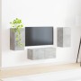 Conjunto de mueble de TV 6 pcs Gris Concreto en Muebles TV | Comprar online en Foru.es
