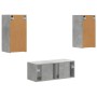 Conjunto de mueble de TV 6 pcs Gris Concreto en Muebles TV | Comprar online en Foru.es