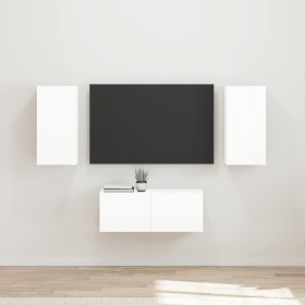 Conjunto de mueble de TV 6 pcs brillante Madera de ingeniería en Muebles TV | Comprar online en Foru.es