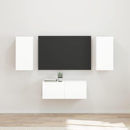 Conjunto de mueble de TV 6 pcs brillante Madera de ingeniería en Muebles TV | Comprar online en Foru.es