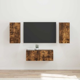 Conjunto de mueble de TV 6 pcs Roble ahumado en Muebles TV | Comprar online en Foru.es