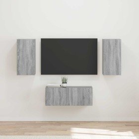 Conjunto de mueble de TV 6 pcs Gris Sonoma Madera de ingeniería en Muebles TV | Comprar online en Foru.es