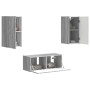 Conjunto de mueble de TV 6 pcs Gris Sonoma Madera de ingeniería en Muebles TV | Comprar online en Foru.es