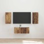 Conjunto de mueble de TV Montaje en la pared 6 pcs Madera vieja en Muebles TV | Comprar online en Foru.es