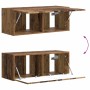 Conjunto de mueble de TV Montaje en la pared 6 pcs Madera vieja en Muebles TV | Comprar online en Foru.es