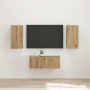 Conjunto de mueble de TV 6 pcs Roble artesanal en Muebles TV | Comprar online en Foru.es