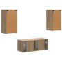 Conjunto de mueble de TV 6 pcs Roble artesanal en Muebles TV | Comprar online en Foru.es