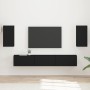 Conjunto de mueble de TV 3 pcs Negro Madera de ingeniería en Muebles TV | Comprar online en Foru.es