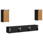 Conjunto de mueble de TV 3 pcs Negro Madera de ingeniería en Muebles TV | Comprar online en Foru.es