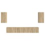 Conjunto de mueble de TV Montaje en la pared 3 pcs Roble Sonoma en Muebles TV | Comprar online en Foru.es
