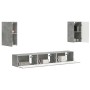 Conjunto de mueble de TV 3 pcs Gris Concreto en Muebles TV | Comprar online en Foru.es