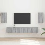 Conjunto de mueble de TV 3 pcs Gris Sonoma Madera de ingeniería en Muebles TV | Comprar online en Foru.es
