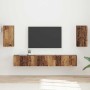 Conjunto de mueble de TV Montaje en la pared 3 pcs Madera vieja en Muebles TV | Comprar online en Foru.es