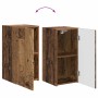 Conjunto de mueble de TV Montaje en la pared 3 pcs Madera vieja en Muebles TV | Comprar online en Foru.es