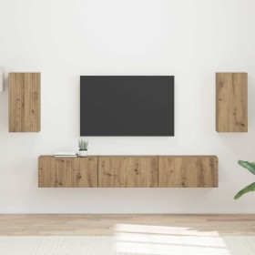 Conjunto de mueble de TV 3 pcs Roble artesanal en Muebles TV | Comprar online en Foru.es