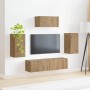 Conjunto de mueble de TV 3 pcs Roble artesanal en Muebles TV | Comprar online en Foru.es