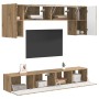 Conjunto de mueble de TV 4 pcs Madera de ingeniería en Muebles TV | Comprar online en Foru.es