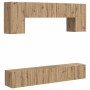 Conjunto de mueble de TV 4 pcs Roble ahumado en Muebles TV | Comprar online en Foru.es