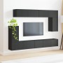 Conjunto de mueble de TV 5 pcs Negro Madera de ingeniería en Muebles TV | Comprar online en Foru.es
