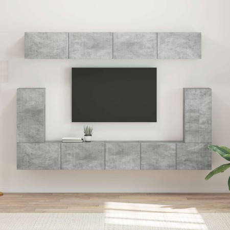 Conjunto de mueble de TV 5 pcs Gris Concreto en Muebles TV | Comprar online en Foru.es