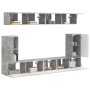 Conjunto de mueble de TV 5 pcs Gris Concreto en Muebles TV | Comprar online en Foru.es