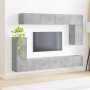 Conjunto de mueble de TV 5 pcs Gris Concreto en Muebles TV | Comprar online en Foru.es