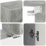Conjunto de mueble de TV 5 pcs Gris Concreto en Muebles TV | Comprar online en Foru.es