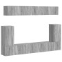 Conjunto de mueble de TV 5 pcs Gris Sonoma Madera de ingeniería en Muebles TV | Comprar online en Foru.es