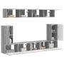Conjunto de mueble de TV 5 pcs Gris Sonoma Madera de ingeniería en Muebles TV | Comprar online en Foru.es